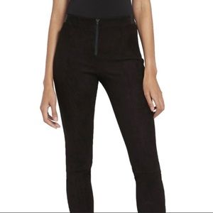 Alice + Olivia Black Suede pants. Size 8 EUC